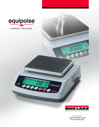 Thumbnail of document Data Sheet - Equipoise Series Toploader Balance